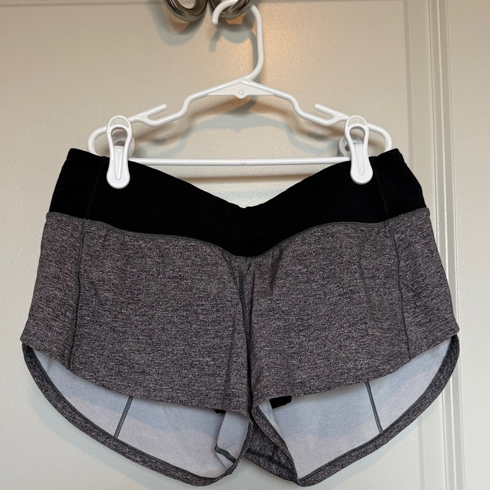 Lululemon Charcoal and Black Athletic Shorts